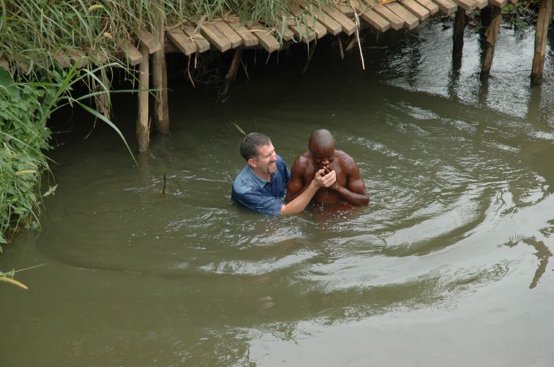 Jeff baptizing